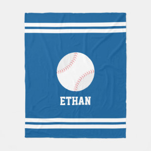 Baseball für Personalisierte Kinder Fleecedecke