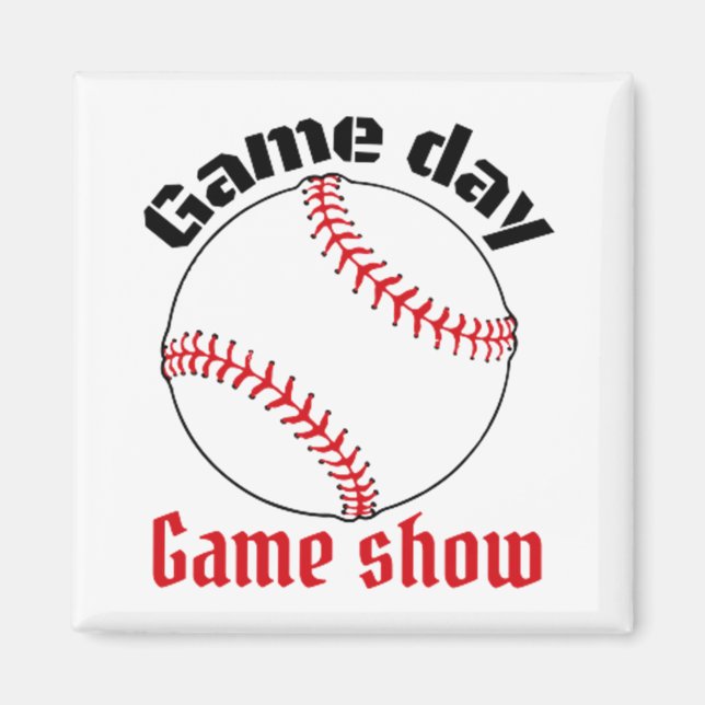 Baseball Game-Turniershow Magnet (Vorne)