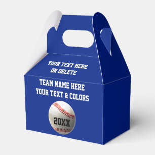Baseball-Gastgeschenk sackt Kästen Ihr Text, Geschenkschachtel