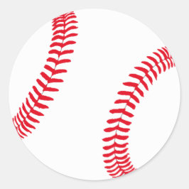 Baseball Gear Runder Aufkleber