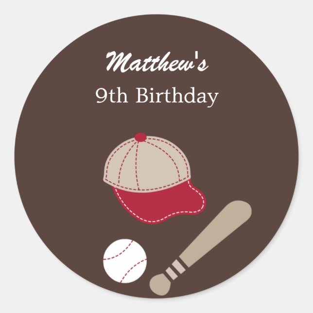 Baseball Gears bevorzugen Sticker oder Umschlag Au (Vorderseite)