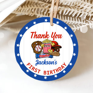 Baseball Geburtstag Danke Ihnen für Tags Geschenkanhänger
