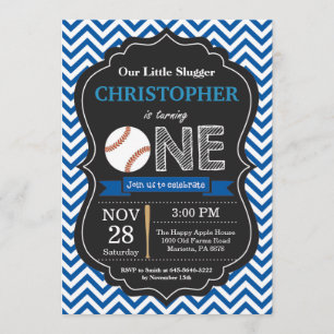 Baseball Geburtstag Einladung 1. Geburtstag Party