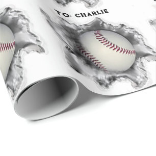 Baseball-Geburtstag Geschenkpapier