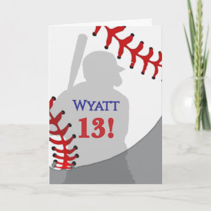 Baseball-Geburtstag Karte