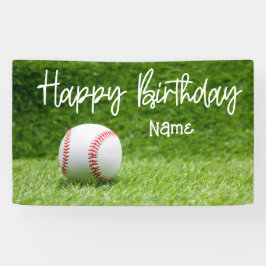 Baseball-Geburtstagsbanner mit Ball Banner