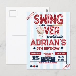 Baseball-Geburtstagskind Postkarte