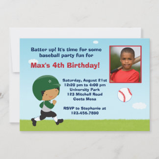 Baseball-Geburtstagspartei Einladung