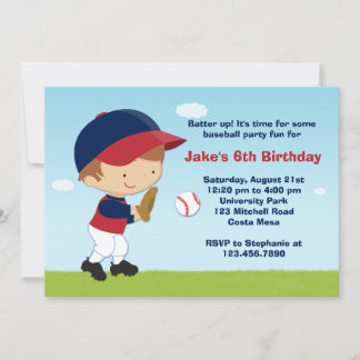 Baseball-Geburtstagspartei Einladung