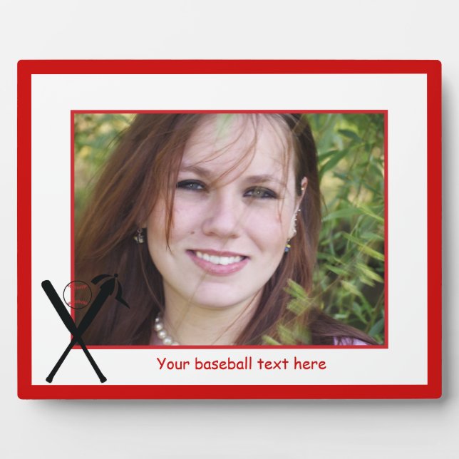 Baseball gekreuzte Fledermäuse und Kappe schwarz,  Fotoplatte (Vorderseite)