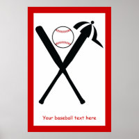 Baseball gekreuzte Fledermäuse und Kappe schwarz,