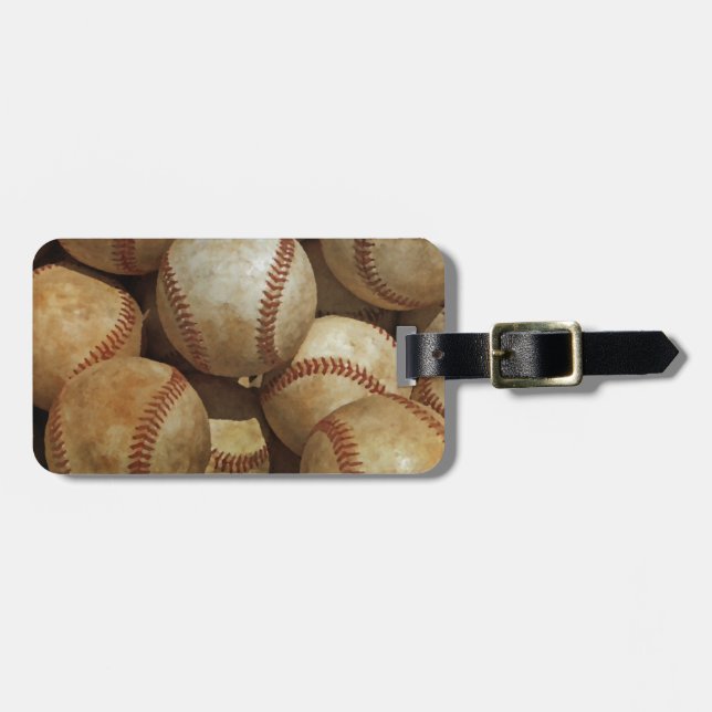 Baseball Gepäckanhänger (Vorderseite horizontal)
