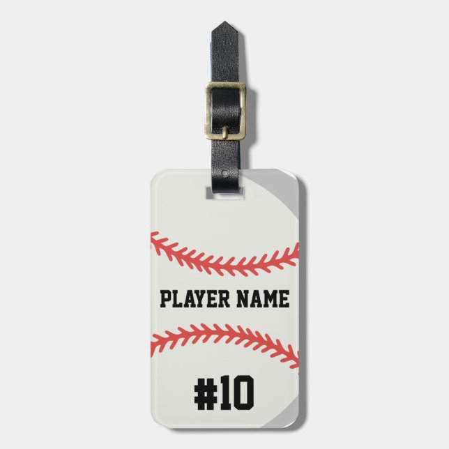 Baseball Gepäckanhänger (Vorderseite vertikal)
