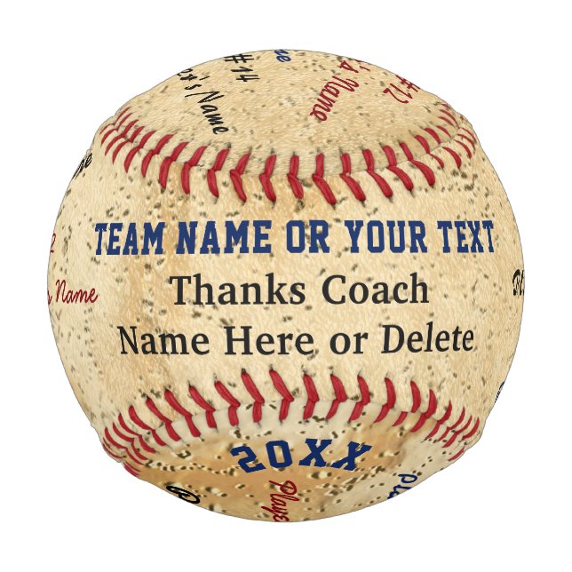 Baseball, Geschenke für Baseball-Coach, alle Namen Baseball (Vorderseite)
