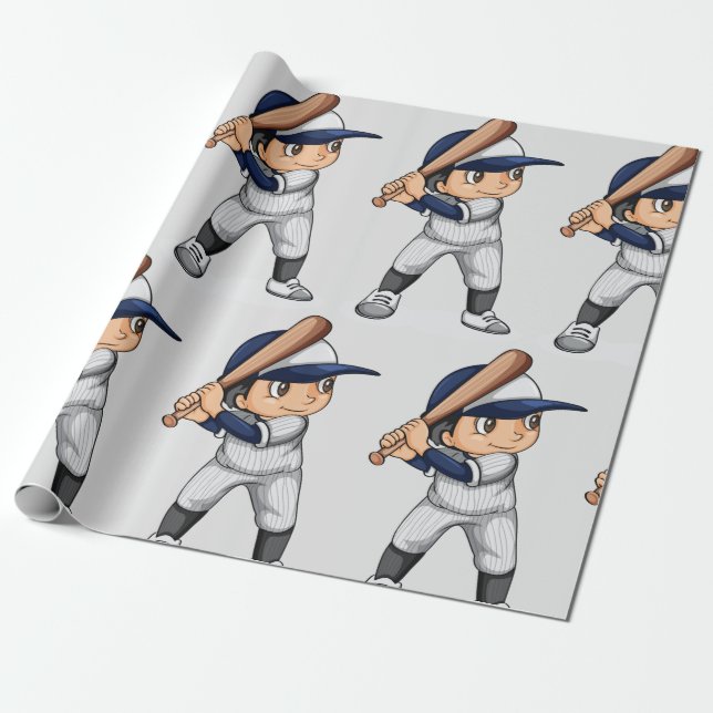 Baseball Geschenkpapier (Ungerollt)