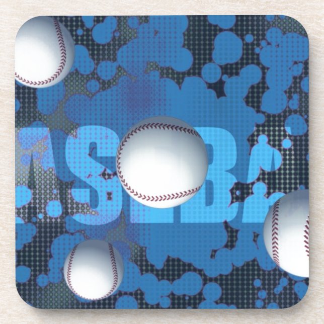 Baseball Getränkeuntersetzer (Vorderseite)