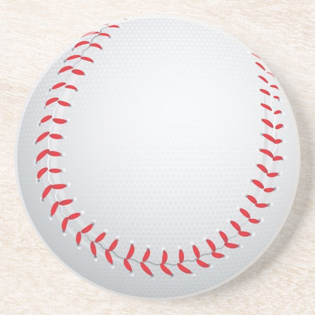 Baseball-GetränkeUntersetzer Sandstein Untersetzer (Vorne)