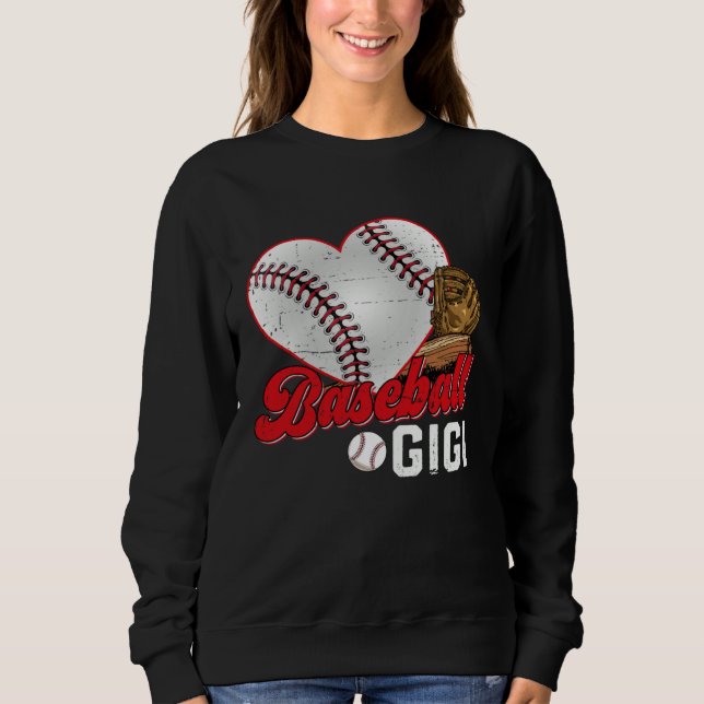 Baseball Gigi Baseball  Cute Mother s Day Girl Wom Sweatshirt (Vorderseite)