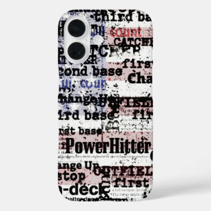 Baseball Glory Verblasste grunge amerikanische F iPhone 16 Hülle