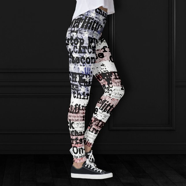 Baseball Glory | Verblasste grunge amerikanische F Leggings (Von Creator hochgeladen)