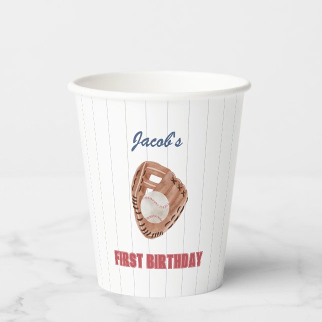 Baseball Glove and Ball Paper Cup - Rookie der Bas Pappbecher (Vorderseite)