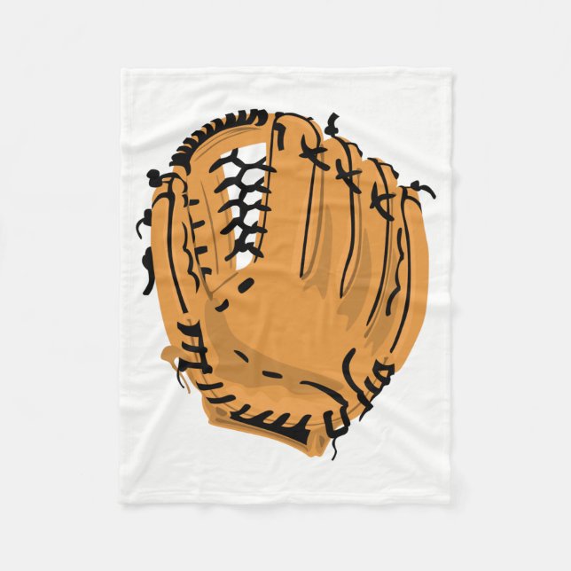 Baseball Glove Fleecedecke (Vorderseite)