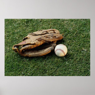 Baseball Glove Poster