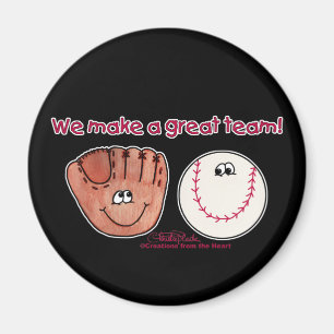 Baseball Glove Team Magnet