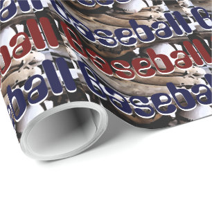 Baseball Glove und Ball Graphics Geschenkpapier