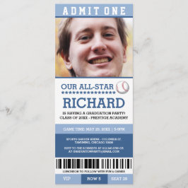 Baseball Graduierungspartei lädt ein Einladung