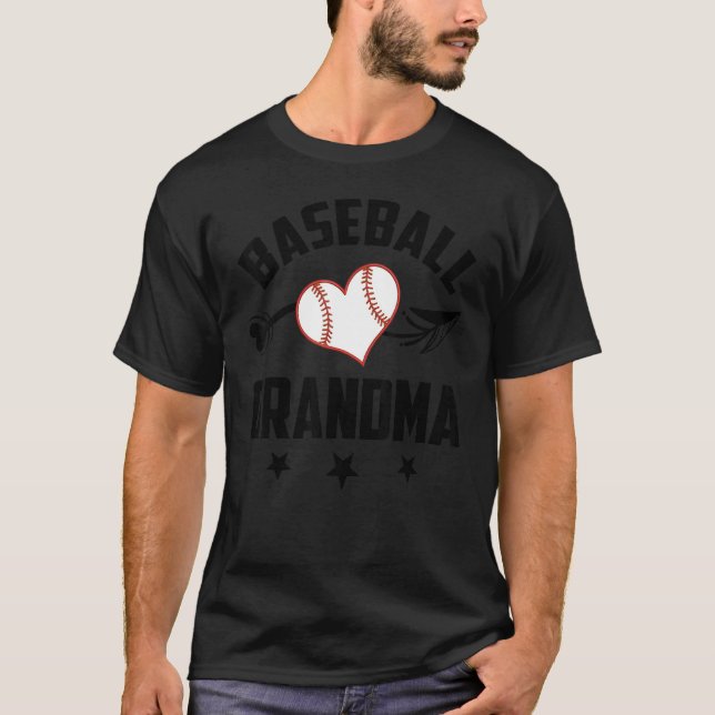 Baseball Grandma Matching Family Softball Baseball T-Shirt (Vorderseite)