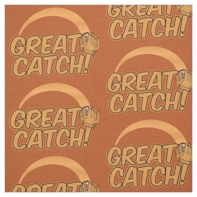 Baseball GREAT CATCH! Stoff (Muster)