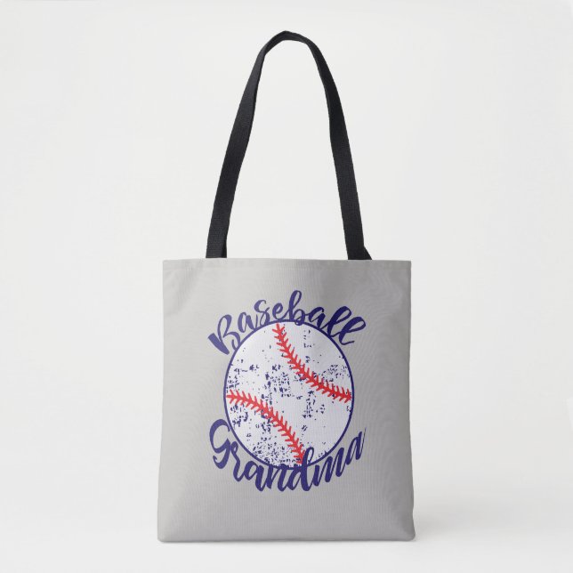 Baseball-Großmutter fasst Sport-Tasche ab Tasche (Vorderseite)