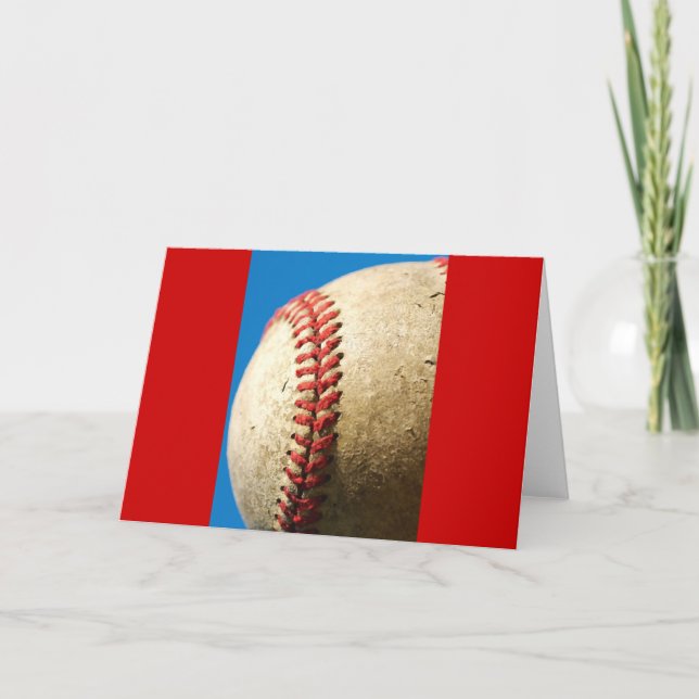 Baseball-Grußkarte Karte (Vorderseite)