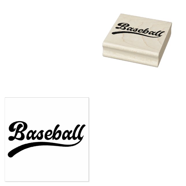 Baseball Gummistempel (Stempel)