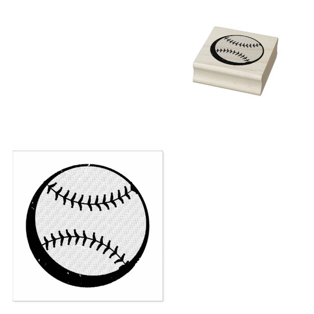 Baseball Gummistempel (Stempel)