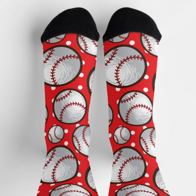 Baseball Halloween Erntedank Weihnachtssocken Socken (Oben)