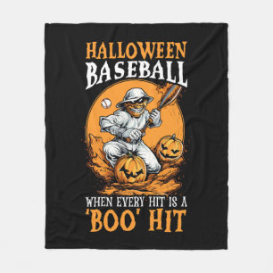 Baseball Halloween Trick oder Treatment Baseball-S Fleecedecke