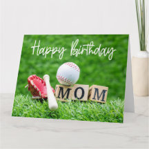 Baseball Happy Birthday Baseball Mama Mother