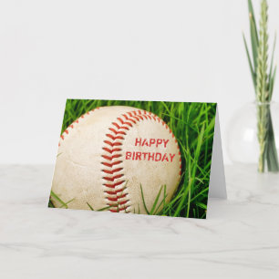Baseball Happy Birthday Card Karte