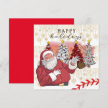 Baseball Happy Holidays Weihnachten für Spieler Ho
