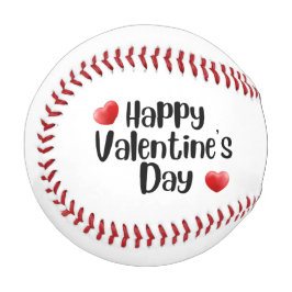 Baseball Happy Valentinstag mit Liebe rotes Herz