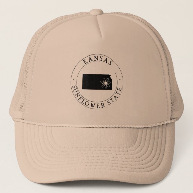 Baseball Hat Kansas Truckerkappe (Vorderseite)