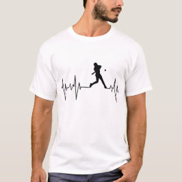 Baseball Heartbeat T - Shirt