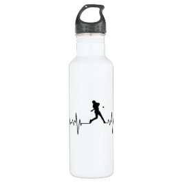 Baseball Heartbeat Wasserflasche Edelstahlflasche