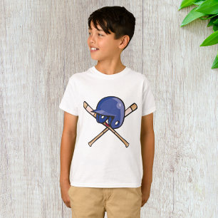 Baseball Helm und Fleet Sports T-Shirt