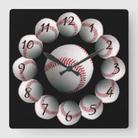 Baseball-Hintergrunduhr