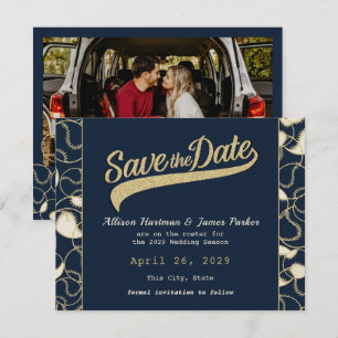Baseball-Hochzeit Save the Date