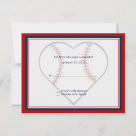 Baseball Hochzeitskarten RSVP Karte