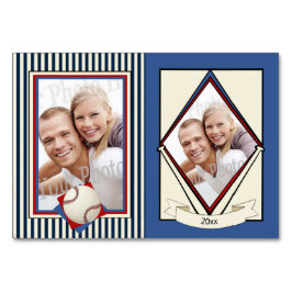 Baseball-Hochzeitskarten Tischnummer